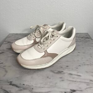 Naturalizer Shay Leather Comfort Sneakers Women’s Size 10 Cream Beige